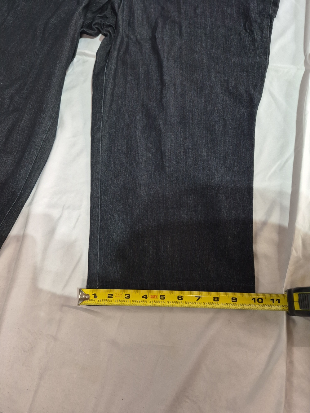 JM Collection Dark Blue Cropped Jeans - Plus Size - Picture 6 of 7